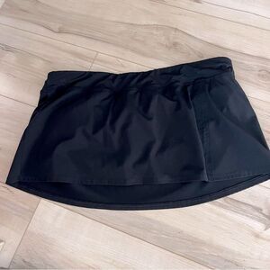 Lands End black swim skirt bottoms Size 14